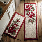 Anti-slip kitchen rug - Winter snowy details — view 1