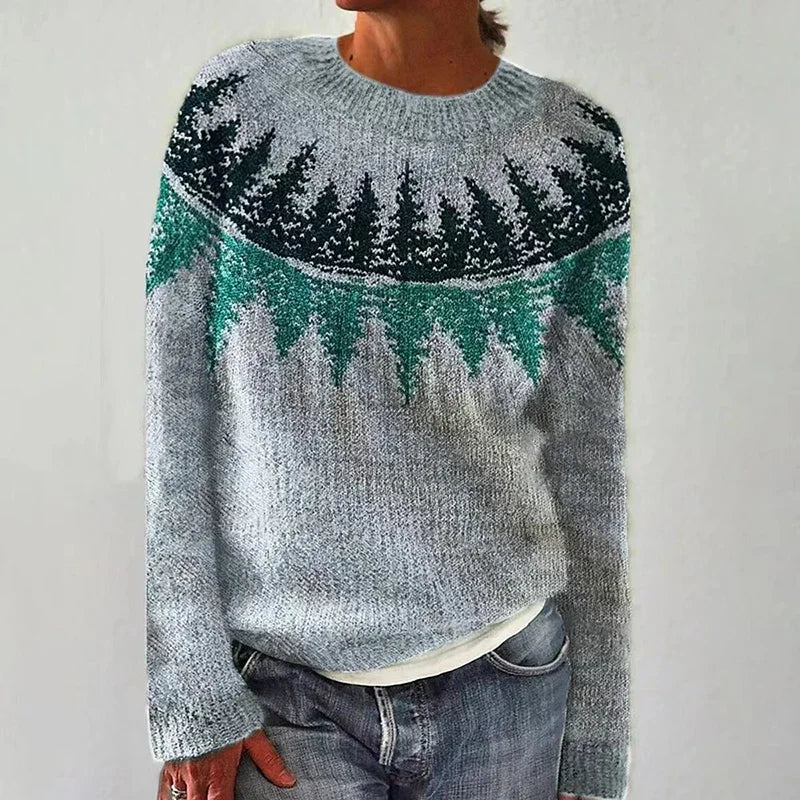 Danielle - Retro Knit Sweater — view 1