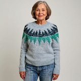 Danielle - Retro Knit Sweater — view 2