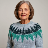 Danielle - Retro Knit Sweater — view 4