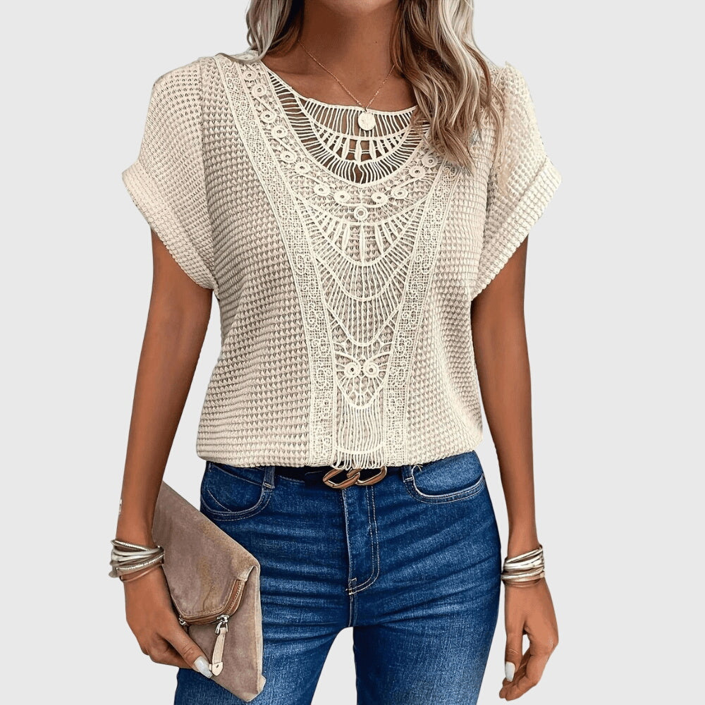 Daphne - elegant ibiza style blouse — view 1