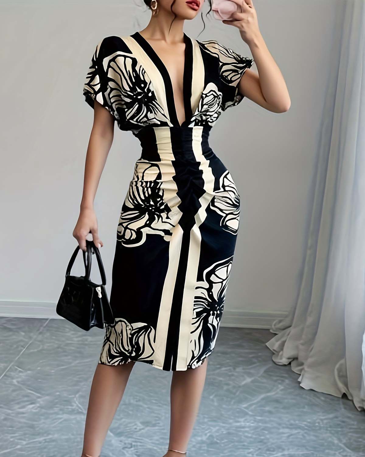 Dawn Blossom - elegant pleated dress — view 5
