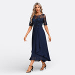 Dawn - short sleeve lace dress — view 2
