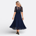 Dawn - short sleeve lace dress — view 6