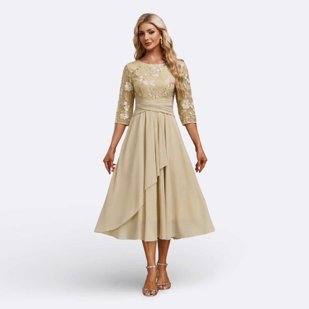 Dawn - short sleeve lace dress — view 7