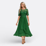 Dawn - short sleeve lace dress — view 8