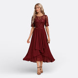 Dawn - short sleeve lace dress — view 11
