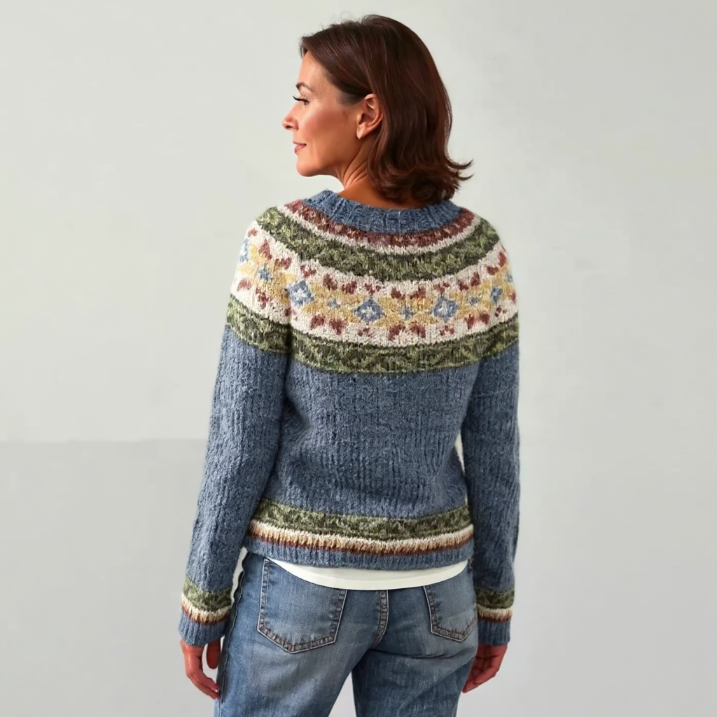 Deborah - Retro Knitted Sweater — view 3