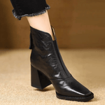 Delia - luxury mid heel ankle boot — view 1