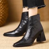 Delia - luxury mid heel ankle boot — view 2
