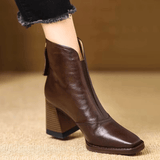 Delia - luxury mid heel ankle boot — view 6