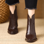 Delia - luxury mid heel ankle boot — view 8