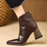 Delia - luxury mid heel ankle boot — view 9