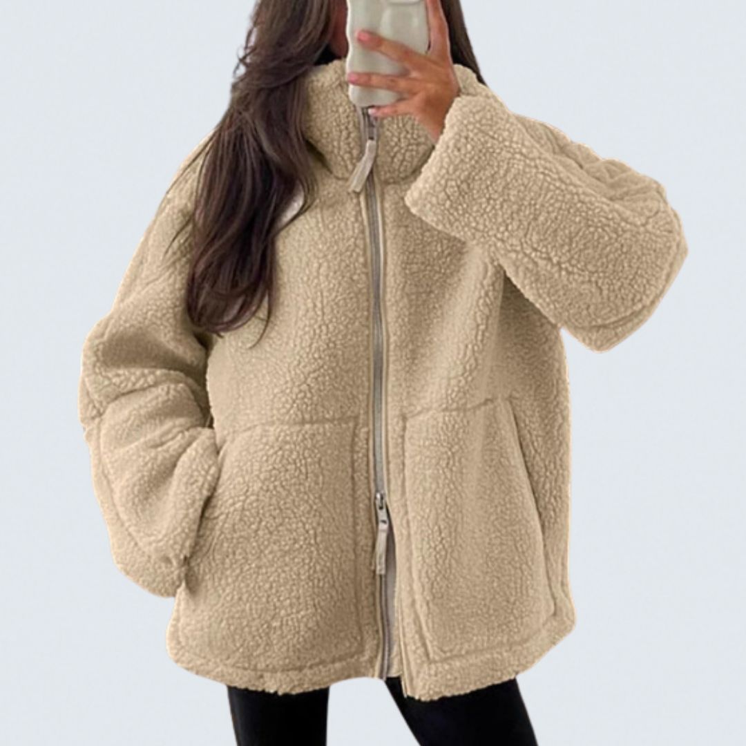 Denise - soft teddy jacket — view 1