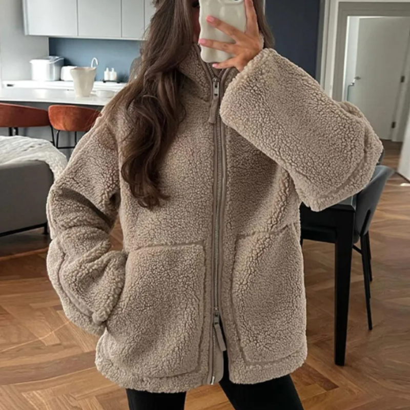 Denise - soft teddy jacket — view 7