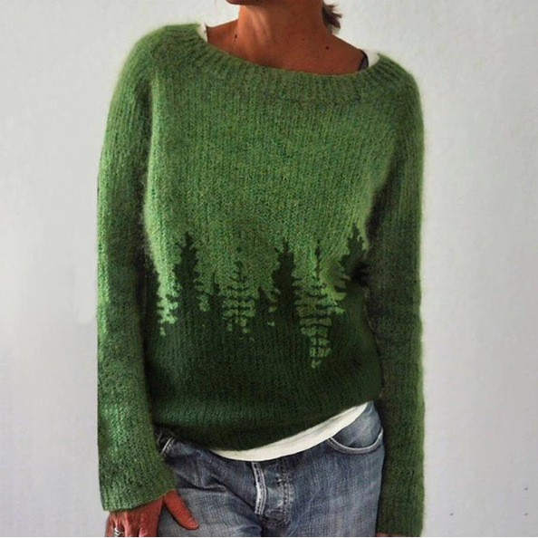 Diana - Retro Knitted Sweater — view 1
