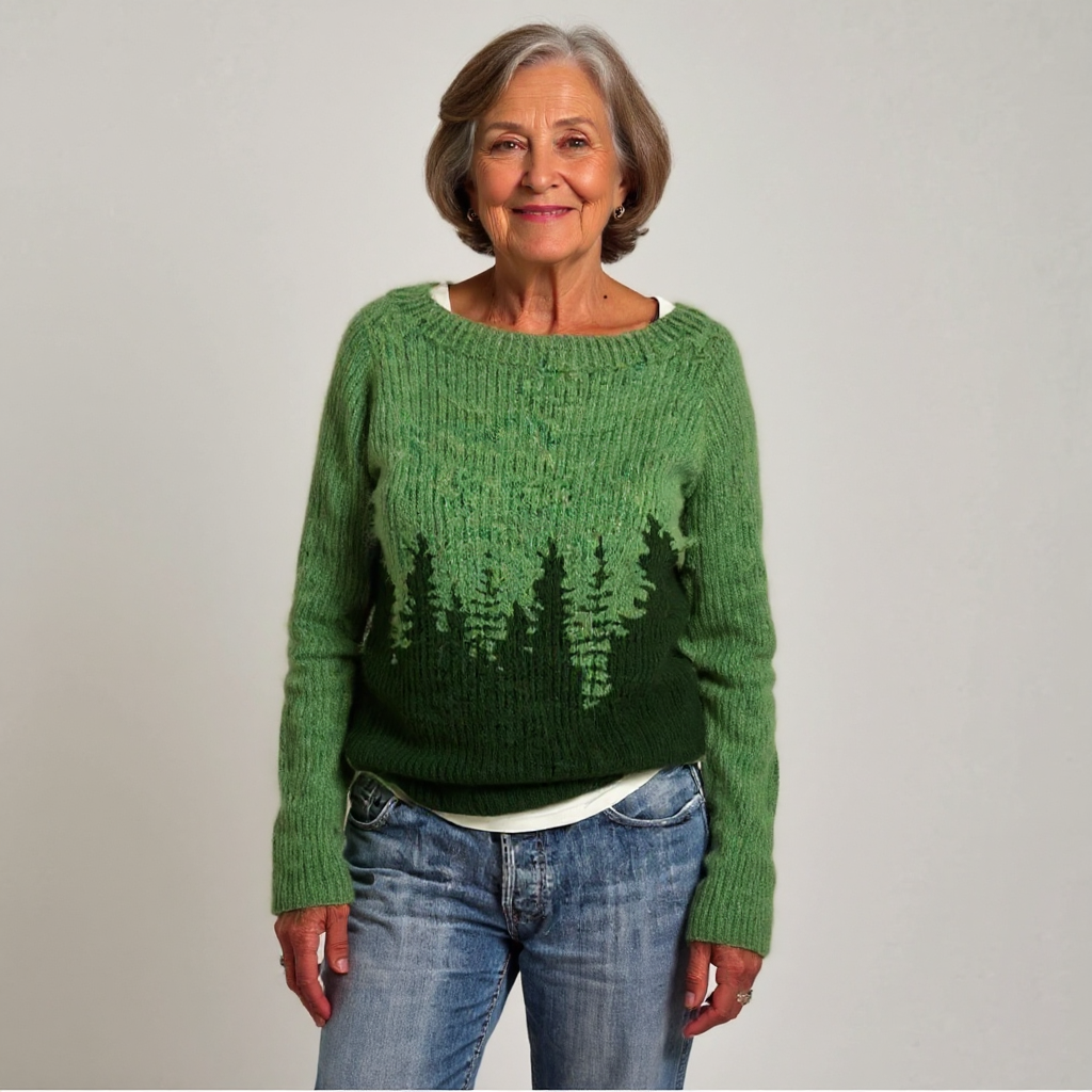 Diana - Retro Knitted Sweater — view 2
