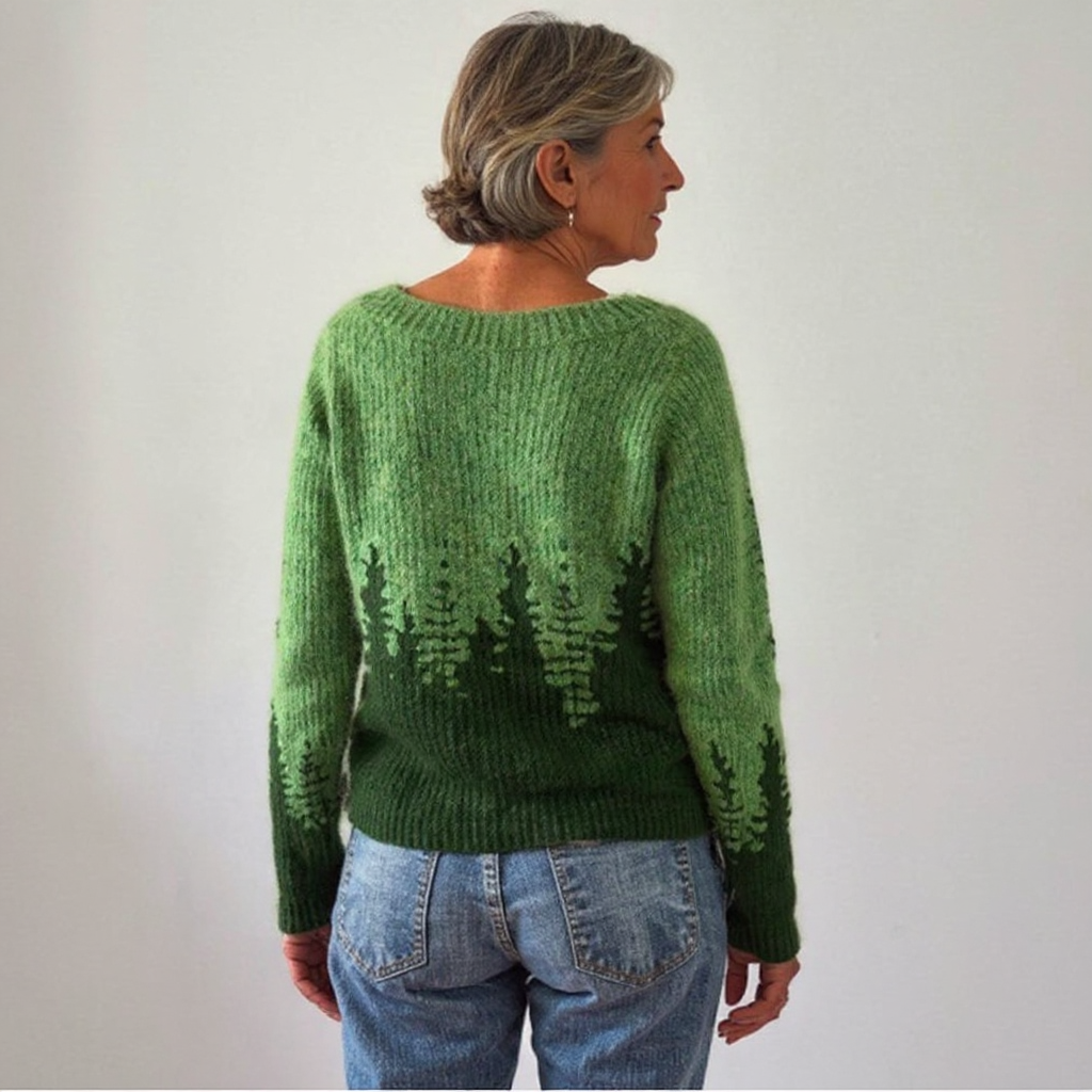 Diana - Retro Knitted Sweater — view 3