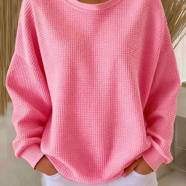Diane – Classic Textured Knit Sweater — view 1