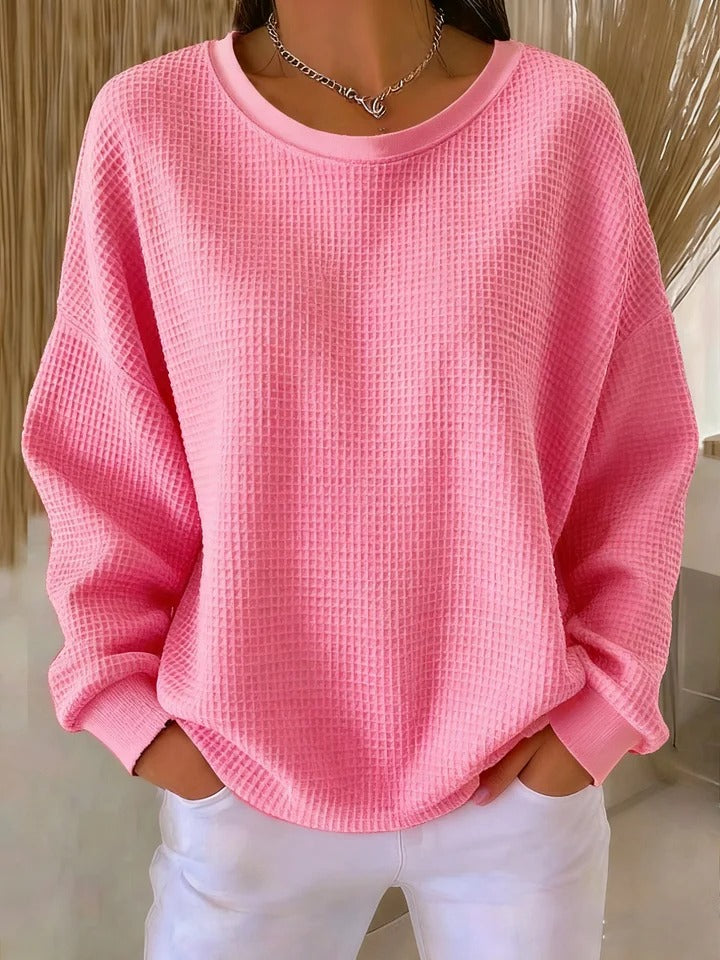 Diane – Classic Textured Knit Sweater — view 1