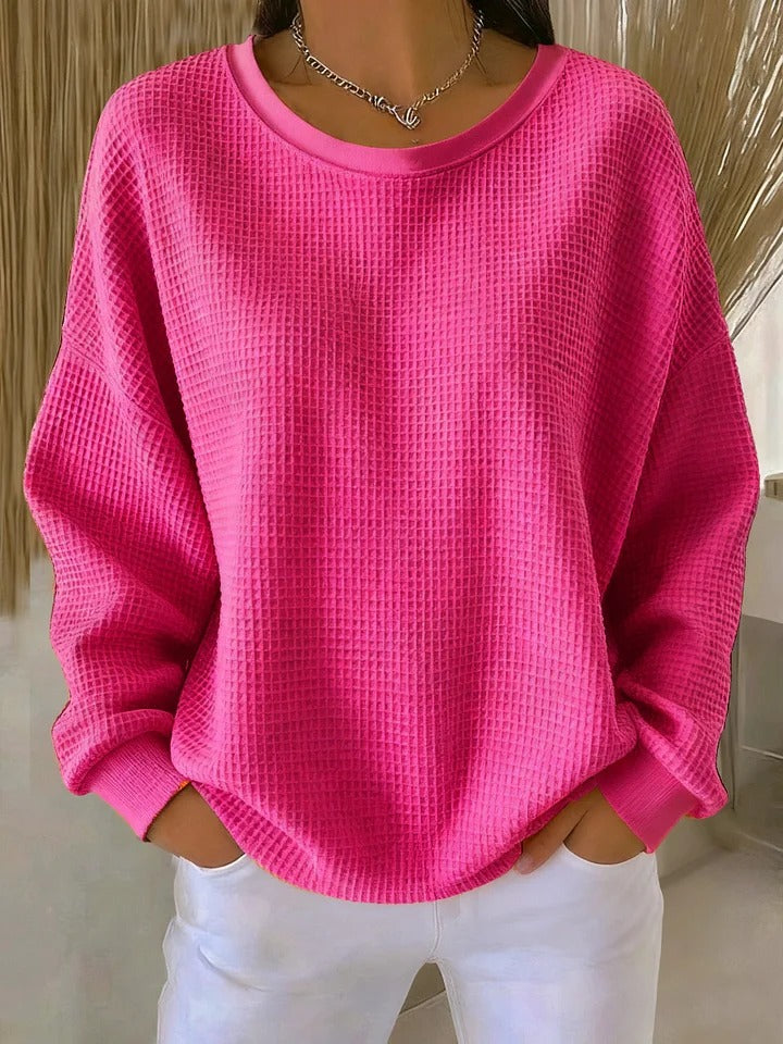 Diane – Classic Textured Knit Sweater — view 2