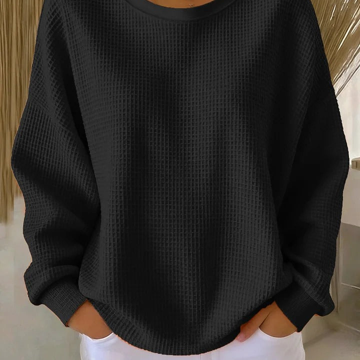 Diane – Classic Textured Knit Sweater — view 4