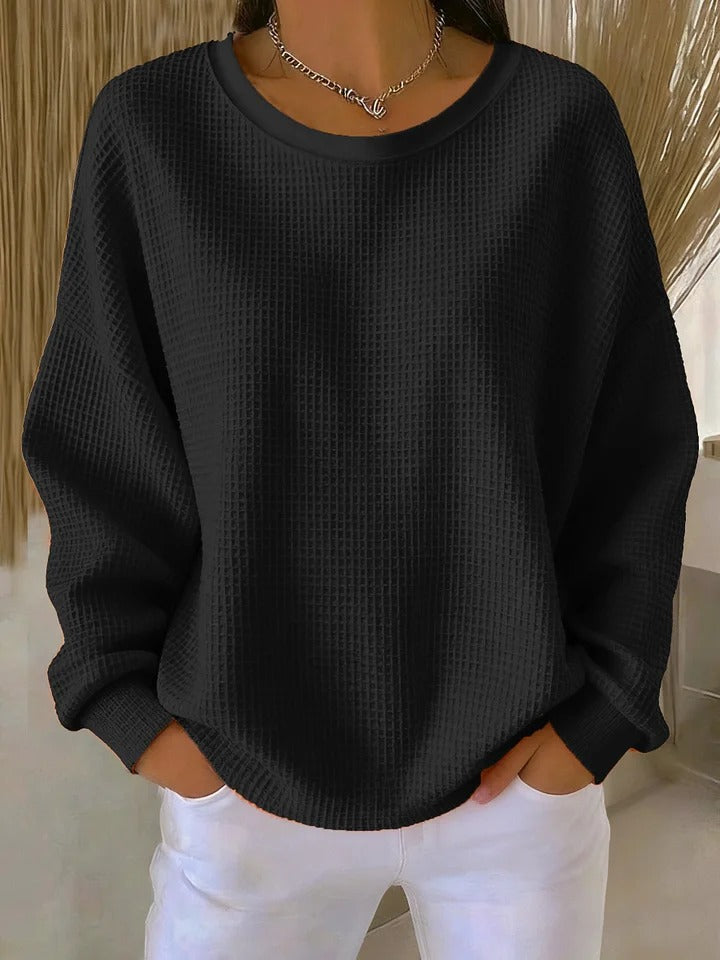 Diane – Classic Textured Knit Sweater — view 4