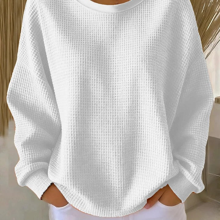 Diane – Classic Textured Knit Sweater — view 5