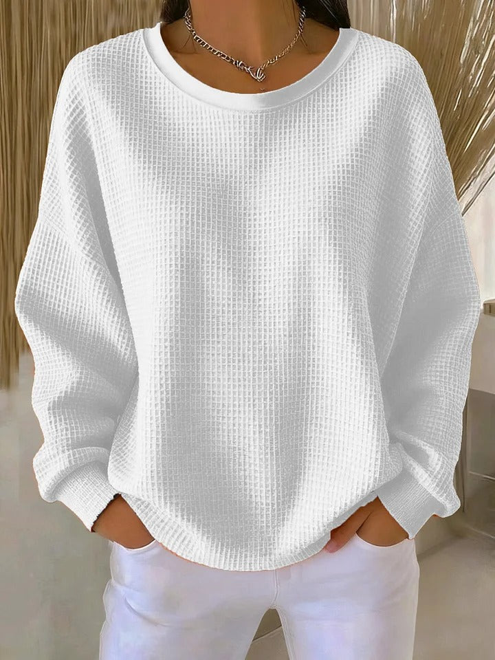 Diane – Classic Textured Knit Sweater — view 5