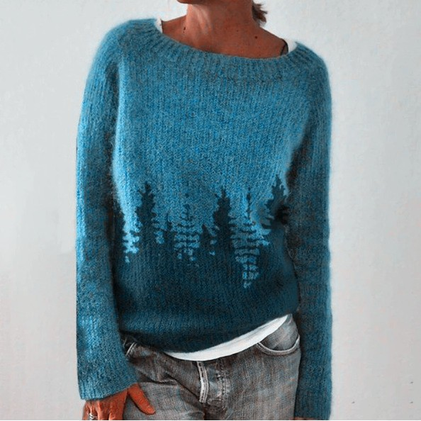 Donna - Retro Knitted Sweater — view 1