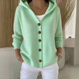 Doris - Hooded Knit Cardigan — view 3