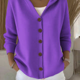 Doris - Hooded Knit Cardigan — view 7