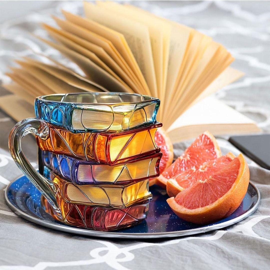 Unique 3D mug for literature lovers — view 3
