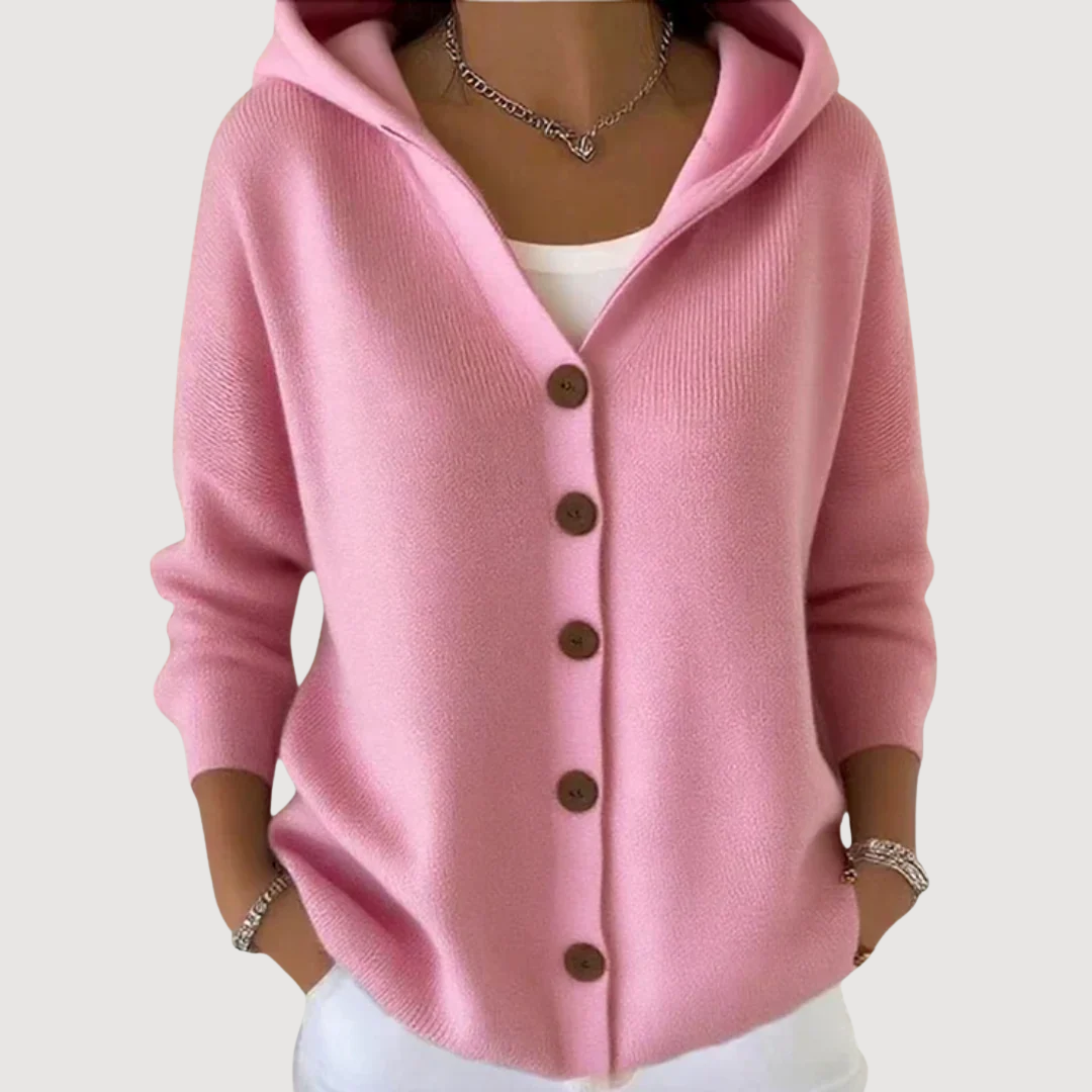 Elaine - cute hooded cardigan — view 1
