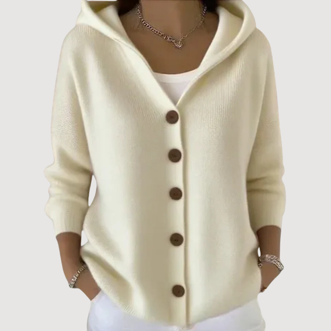 Elaine - cute hooded cardigan — view 2