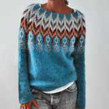 Elaine - Retro Knitted Sweater — view 1