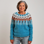 Elaine - Retro Knitted Sweater — view 2