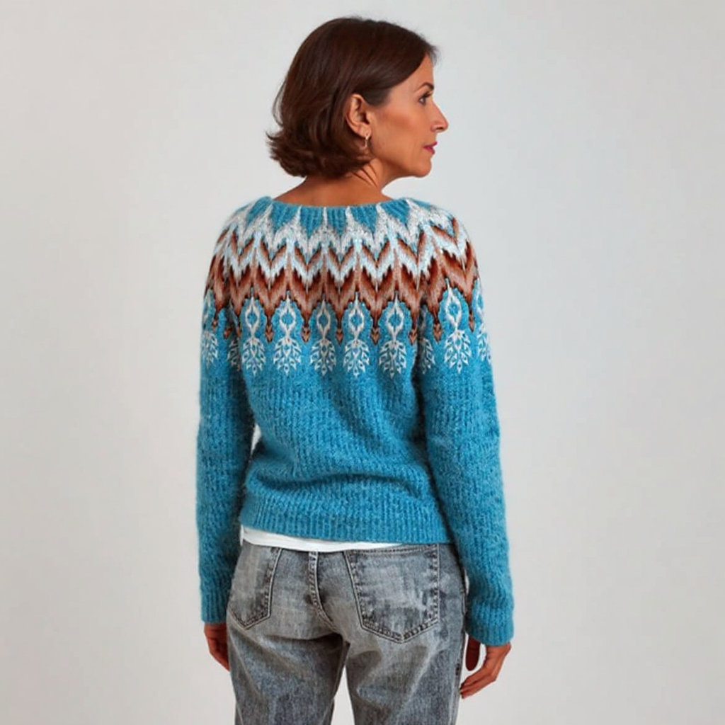 Elaine - Retro Knitted Sweater — view 3
