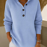 Eleanor - V-neck turtleneck sweater — view 1