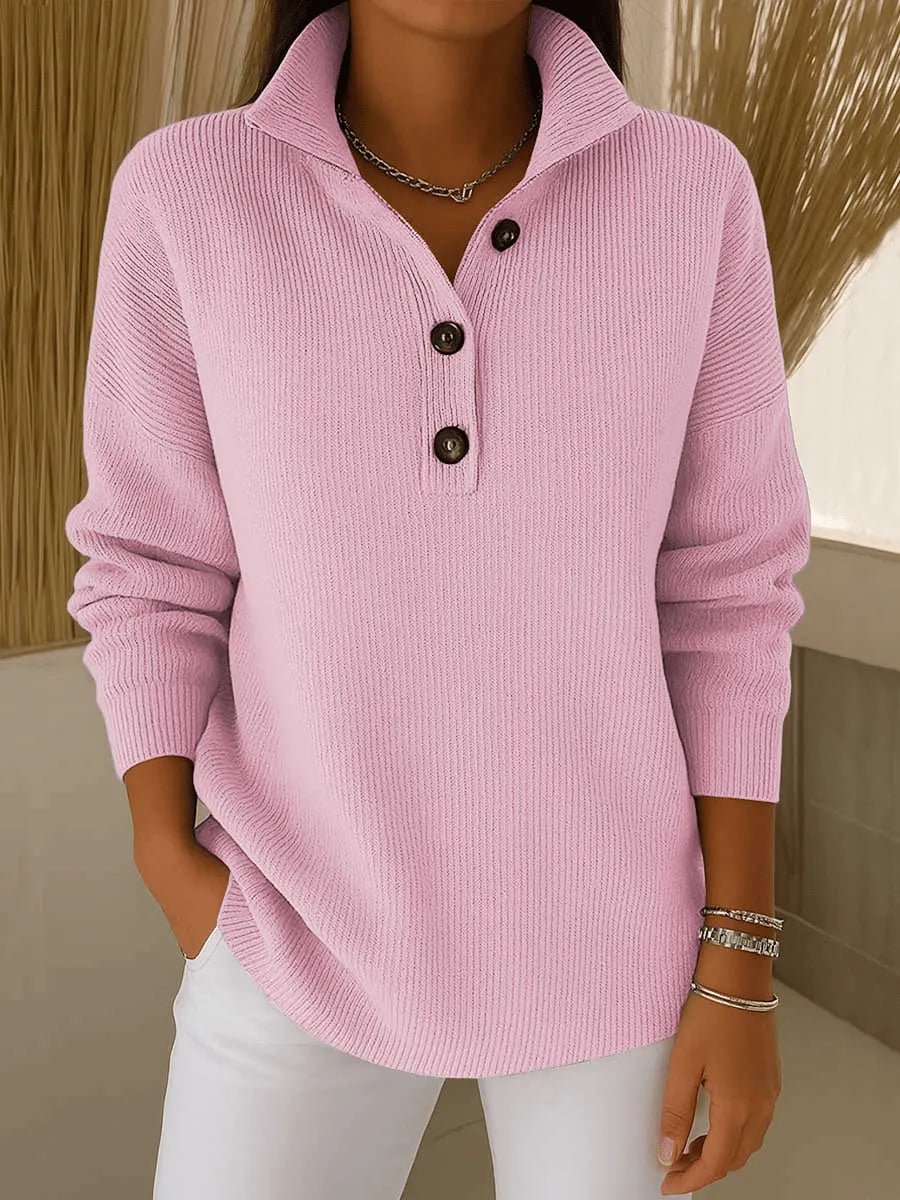 Eleanor - V-neck turtleneck sweater — view 2