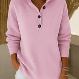 Eleanor - V-neck turtleneck sweater — view 2