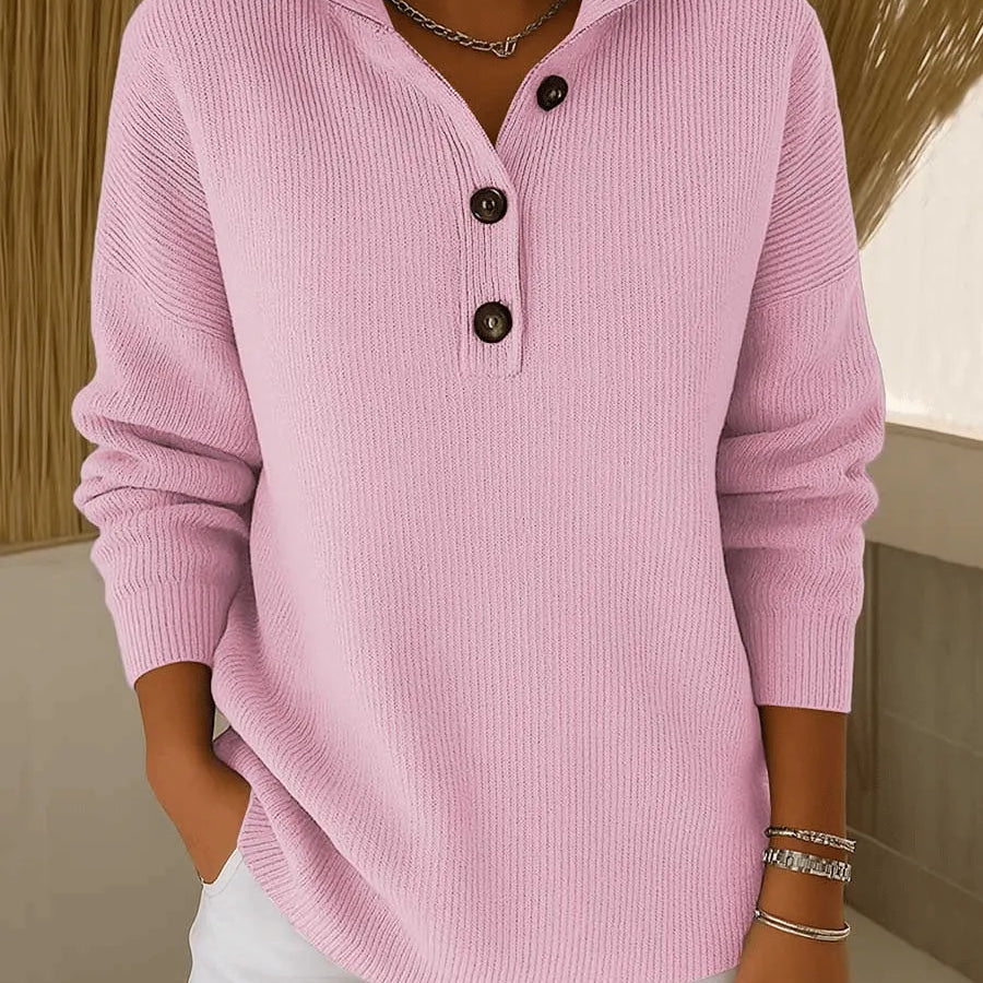 Eleanor - V-neck turtleneck sweater — view 2