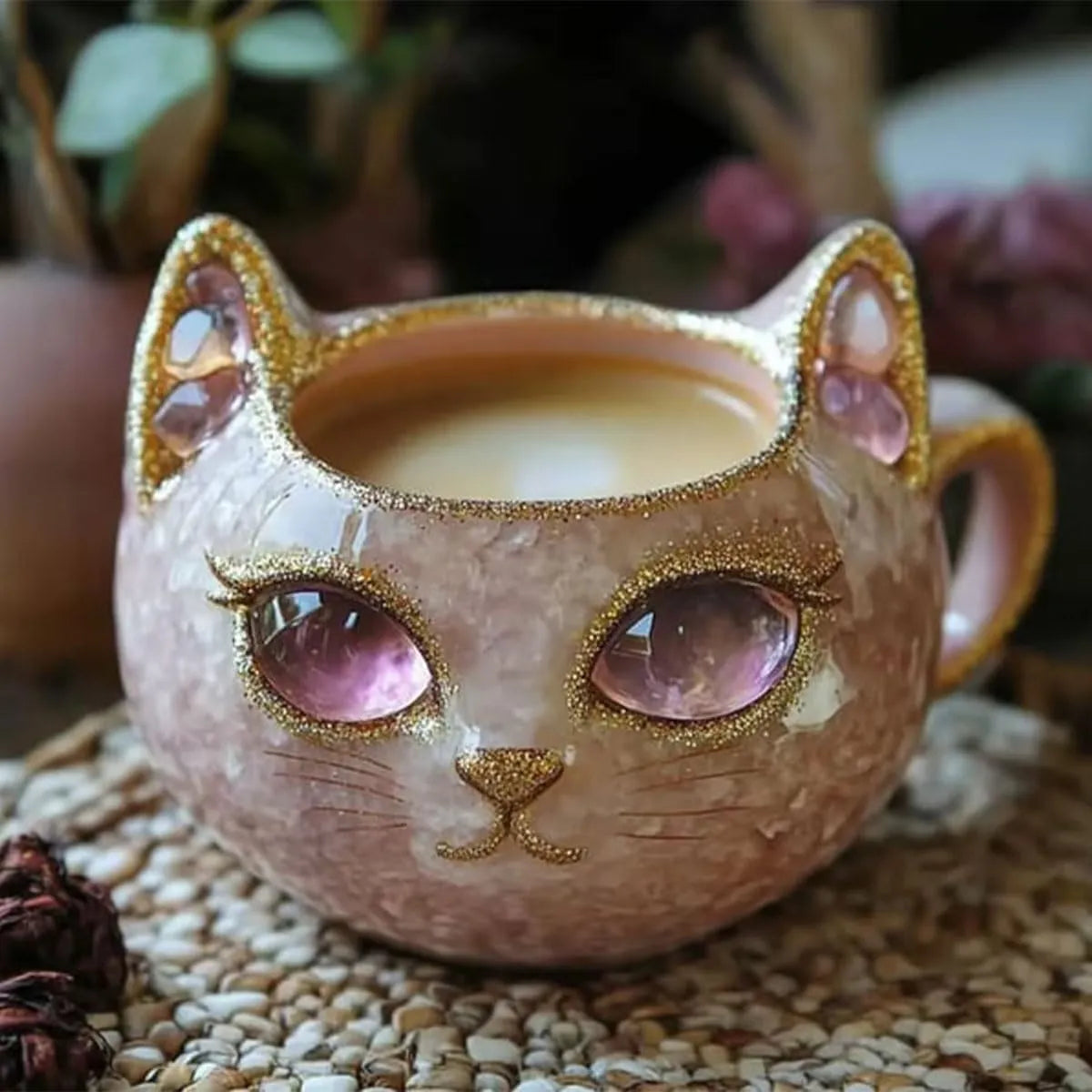 Elegant cat mug — view 1