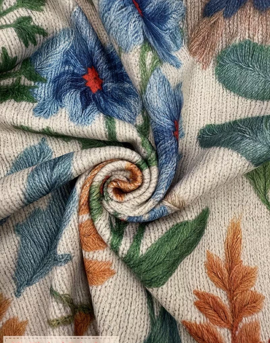 Elise - botanical garden floral zip-up cardigan — view 4