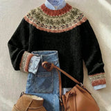 Elizabeth - elegant retro knitted sweater — view 1