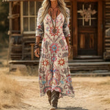 Emery - casual long sleeve dress with retro inspiration — view 1