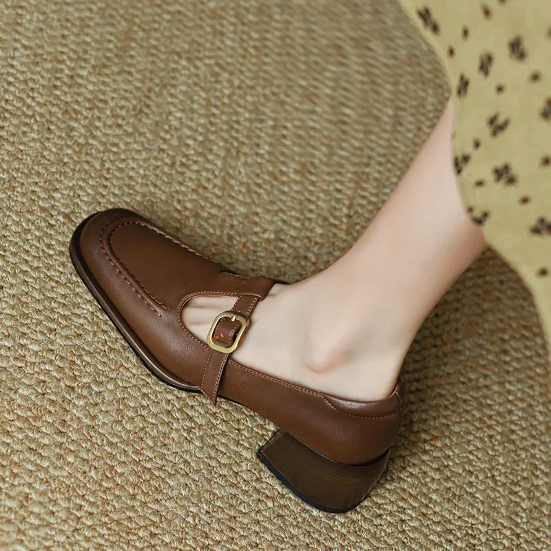 Emilia - retro style t-strap shoes — view 2