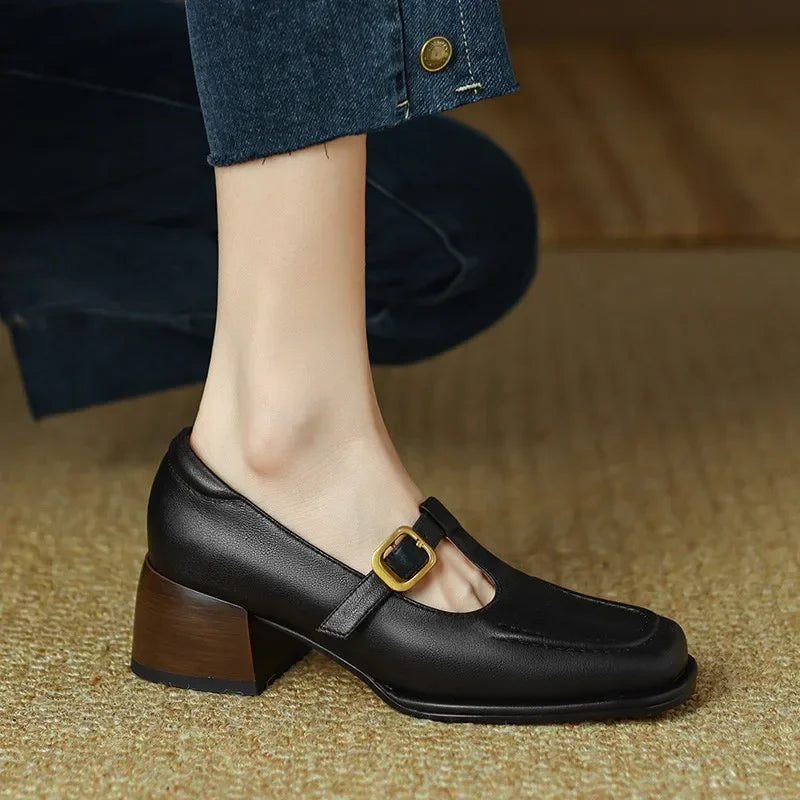 Emilia - retro style t-strap shoes — view 6