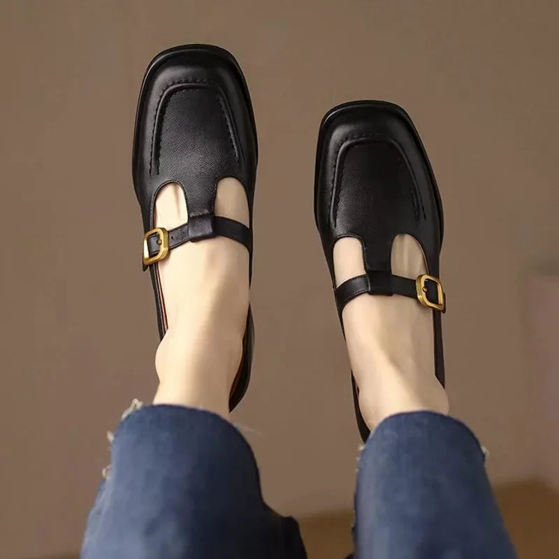 Emilia - retro style t-strap shoes — view 7