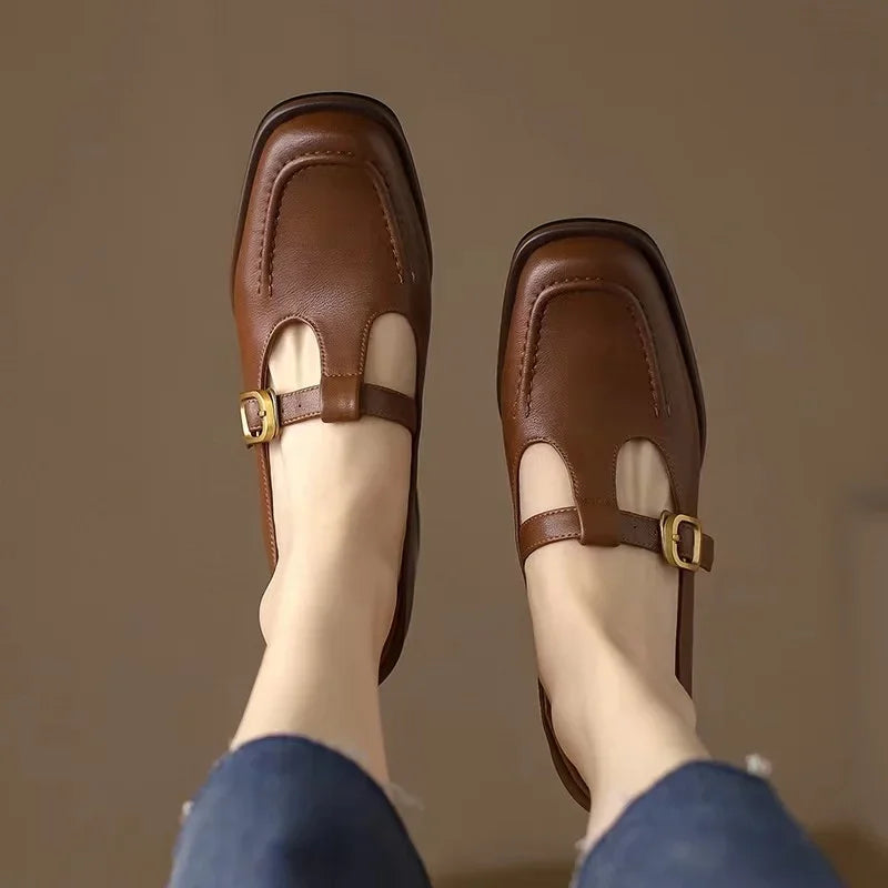 Emilia - retro style t-strap shoes — view 8